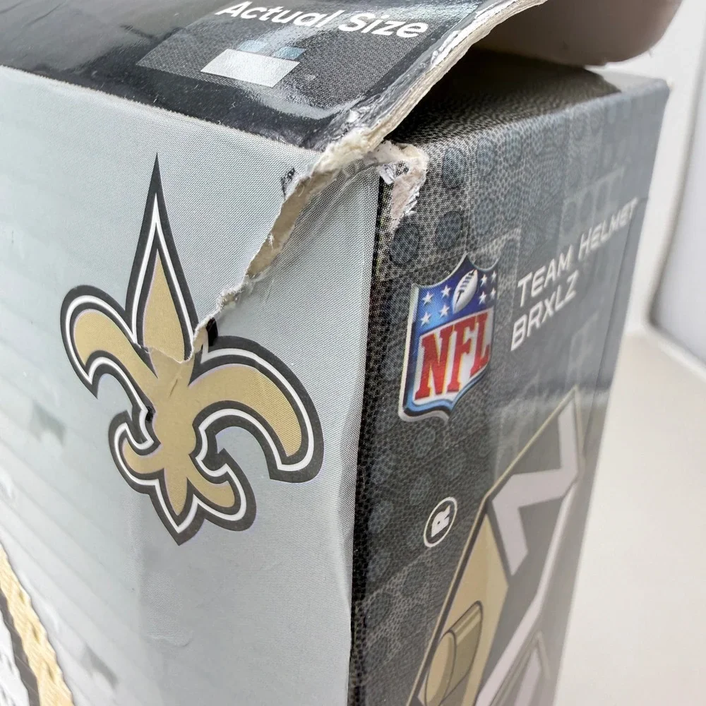 New Orleans Saints FOCO NFL BRXLZ Team Helmet 3-D Construction Block Set